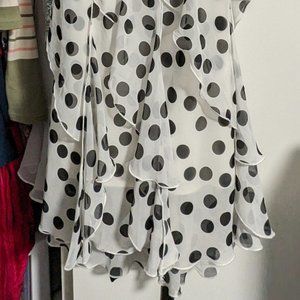 Chadwicks Drop-Waist, Tendril Skirt Dress, Size 12